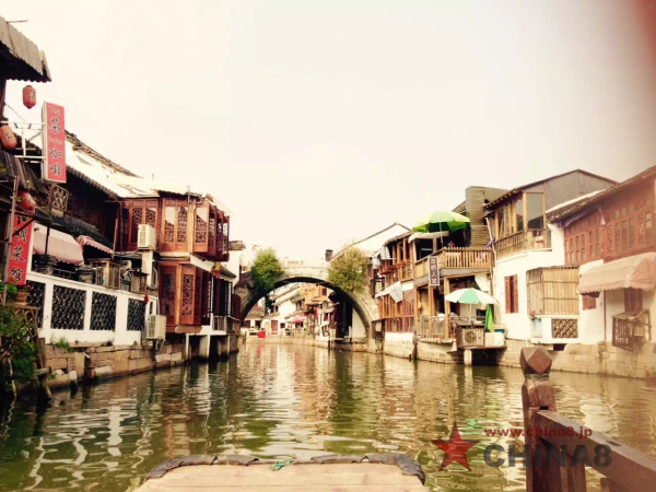 上海市に残る都市水郷：朱家角